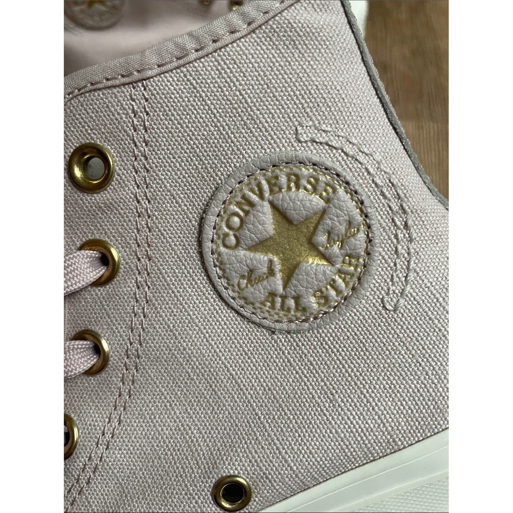 Converse Chuck Taylor All Star Lift High Top Pink Gold Platform Sneakers A10431C - Picture 2 of 13